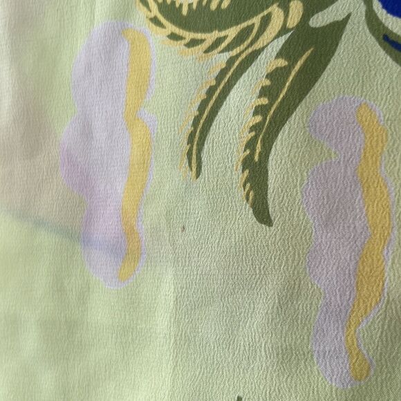 Colorful silk feel scarf tropical - Picture 4 of 4